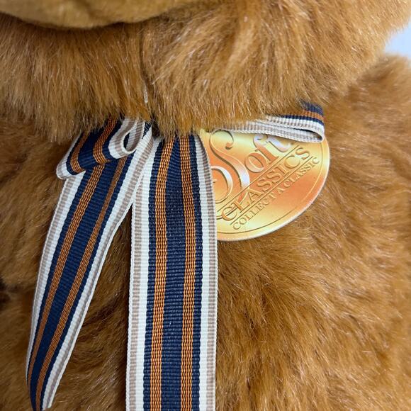 Vintage Soft Classics 1995 Large Russet Brown Stuffed Plush Bear Toy's R US - Picture 7 of 16